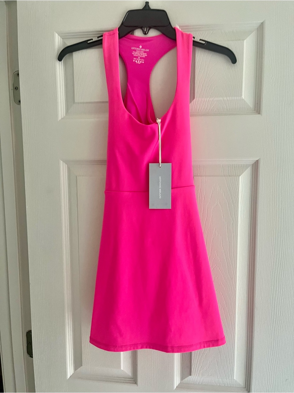 Antonio Melani Active Tennis Courtside Mini Dress - Bright Pink, XS